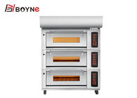16.65kw Commercial Bakery Kitchen Equipment Electric Oven Six Trays