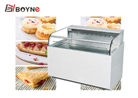 R134A Air Cooling Cake Display Case Floor Type Bakery Cabinet With Sliding Door