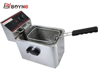 Fast Food Electric Fryer 4L Snack Fryer Stainless Steel Kitchen Equipments